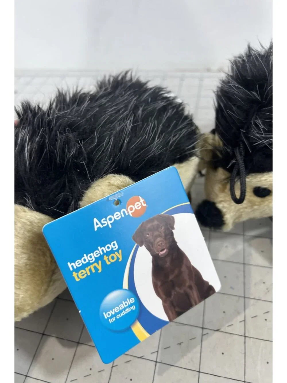Lot/3 Aspen Pet Hedgehog Terry Toy Dogs Large Plush Squeaky New